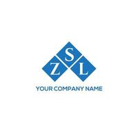 zsl brief logo ontwerp op witte achtergrond. zsl creatieve initialen brief logo concept. zsl brief ontwerp. vector