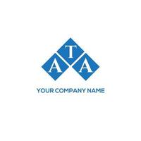 ata creatieve initialen brief logo concept. ata brief design.ata brief logo ontwerp op witte achtergrond. ata creatieve initialen brief logo concept. ata brief ontwerp. vector