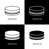 moslim GLB symbool vectorillustratie. islamitisch modesymbool. hoofdkap pictogram logo vector