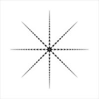 stervorm van vuurvormpictogram voor decoratie, sierlijk of grafisch ontwerpelement. vector illustratie