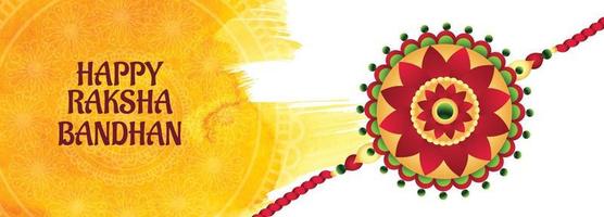 Indiase festival raksha bandhan banner met decoratieve rakhi achtergrond vector