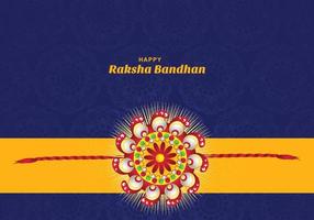 Indiase festival raksha bandhan met decoratieve rakhi-achtergrond vector
