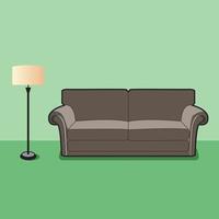 fauteuil in de woonkamer illustratie vector design