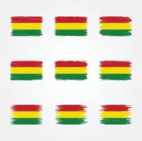 Bolivia vlag borstel collectie vector