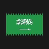 Saoedi-Arabië vlag vector. nationale vlag vector