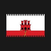 Gibraltar vlag vector. nationale vlag vector