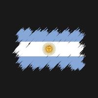 Argentijnse vlagborstel. nationale vlag vector