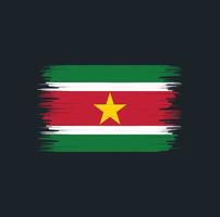 surinaamse vlagborstel. nationale vlag vector