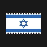 israëlische vlag vector. nationale vlag vector