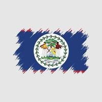 belize vlag borstel. nationale vlag vector