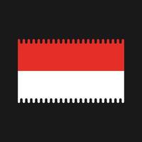 Indonesië vlag vector. nationale vlag vector