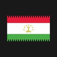 Tadzjikistan vlag vector. nationale vlag vector
