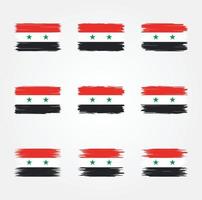 syrische vlagborstelcollectie vector