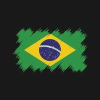 braziliaanse vlag borstel. nationale vlag vector