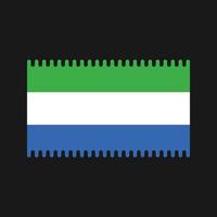 Sierra Leone vlag vector. nationale vlag vector