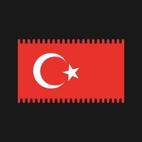 turkije vlag vector. nationale vlag vector