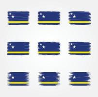 curacao vlag borstel. nationale vlag vector