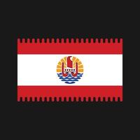 frans polynesië vlag vector. nationale vlag vector