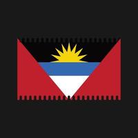 antigua en barbuda vlag vector. nationale vlag vector