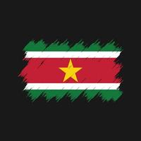 surinaamse vlagborstel. nationale vlag vector