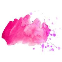 roze abstracte aquarel achtergrond. aquarel splash vector