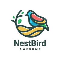 illustratie vectorafbeelding van nestbird, goed voor logo-ontwerp vector