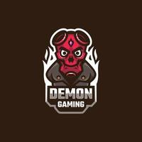 illustratie vectorafbeelding van demon gaming, goed voor logo-ontwerp vector