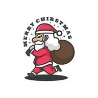 illustratie vectorafbeelding van de kerstman, goed voor logo-ontwerp vector