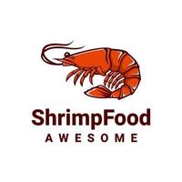 illustratie vectorafbeelding van shirmp food, goed voor logo-ontwerp vector
