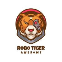 illustratie vectorafbeelding van robo tiger, goed voor logo-ontwerp vector