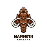 illustratie vectorafbeelding van mammoet, goed voor logo-ontwerp vector