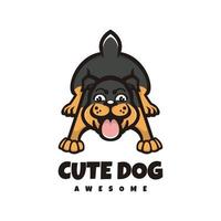 illustratie vectorafbeelding van schattige hond, goed voor logo-ontwerp vector