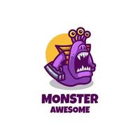 illustratie vectorafbeelding van monster, goed voor logo-ontwerp vector