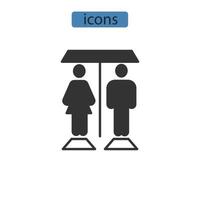 wc-pictogrammen symbool vectorelementen voor infographic web vector