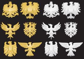Heraldische Eagle-vectoren vector