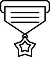 medaille overzicht icoon vector