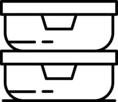 pictogram voor voedselbezorging box vector