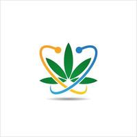 cannabis-logo. cannabis pictogram vectorillustratie ontwerp. cannabis eenvoudig teken. vector