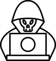 pictogram hacker overzicht vector