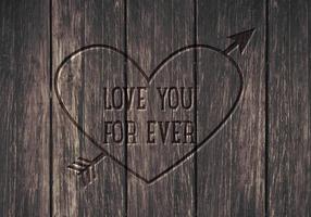 Gratis Love You Forever Vector Achtergrond