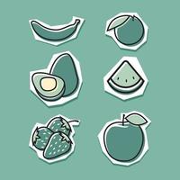 fruit pictogramserie vector