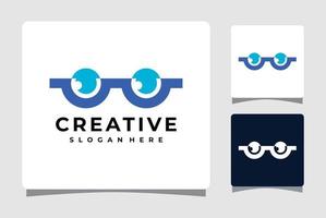 optische bril logo sjabloonontwerp inspiratie vector