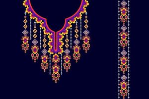 ikat etnisch naadloos patroonontwerp. tribal boho inheemse etnische Turkije traditionele borduurwerk vector achtergrond. azteekse stof tapijt mandala ornamenten textiel decoraties behang