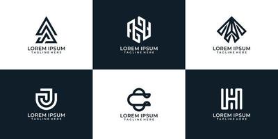 set van abstracte logo vector ontwerp inspiratie