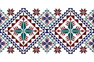 ikat abstract geometrisch etnisch textiel naadloos patroonontwerp. Azteekse stof tapijt mandala ornamenten textiel decoraties behang. tribal boho inheemse turkije textiel traditionele borduurwerk vector. vector