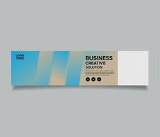 ontwerpsjabloon voor linkedin-omslagbanner vector