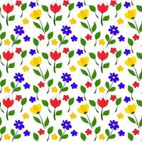 elegant naadloos patroon met bloemen. kinderachtig ontwerp voor stof, behang, inpakpapier, verpakking. vector illustratie