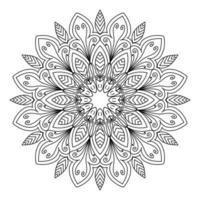 mandala voor kleurplaten, patronen, mooie mantra's, islamitische achtergronden, trouwkaarten, decoratiesjablonen en t-shirtontwerpen vector