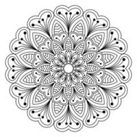 mandala voor kleurplaten, patronen, mooie mantra's, islamitische achtergronden, trouwkaarten, decoratiesjablonen en t-shirtontwerpen vector