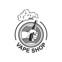 vape winkel logo ontwerpsjabloon vector